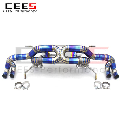 CEES Catback Exhaust Pipes For Lamborghini Gallardo 5.2 LP550/LP560/LP570 2008-2016 Titanium Exhaust Pipe Escape Exhaust System