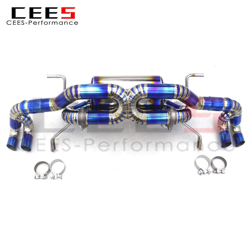 CEES Catback Exhaust Pipes For Lamborghini Gallardo 5.2 LP550/LP560/LP570 2008-2016 Titanium Exhaust Pipe Escape Exhaust System