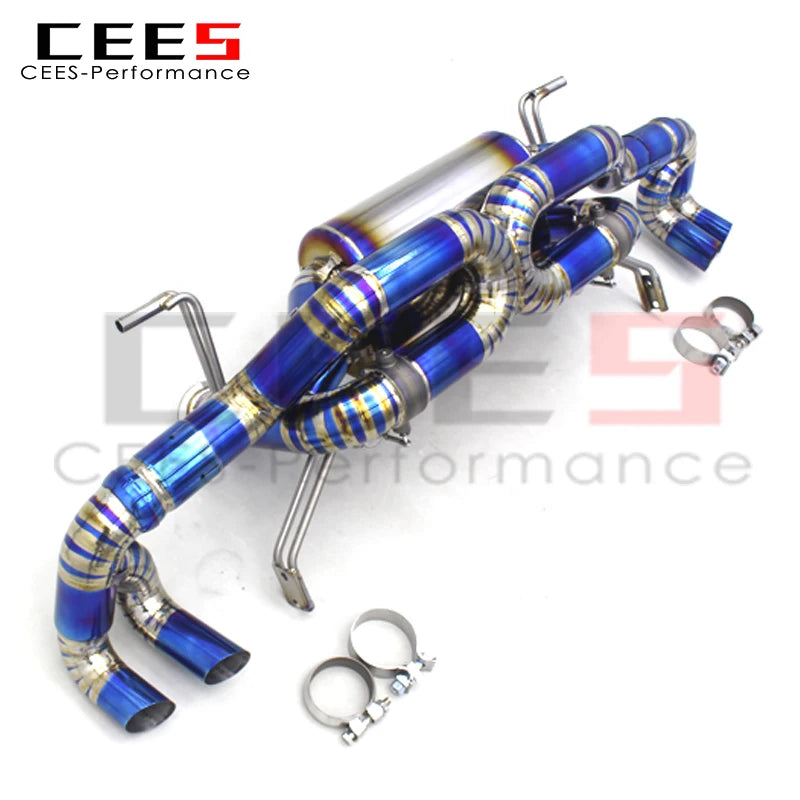 CEES Catback Exhaust Pipes For Lamborghini Gallardo 5.2 LP550/LP560/LP570 2008-2016 Titanium Exhaust Pipe Escape Exhaust System