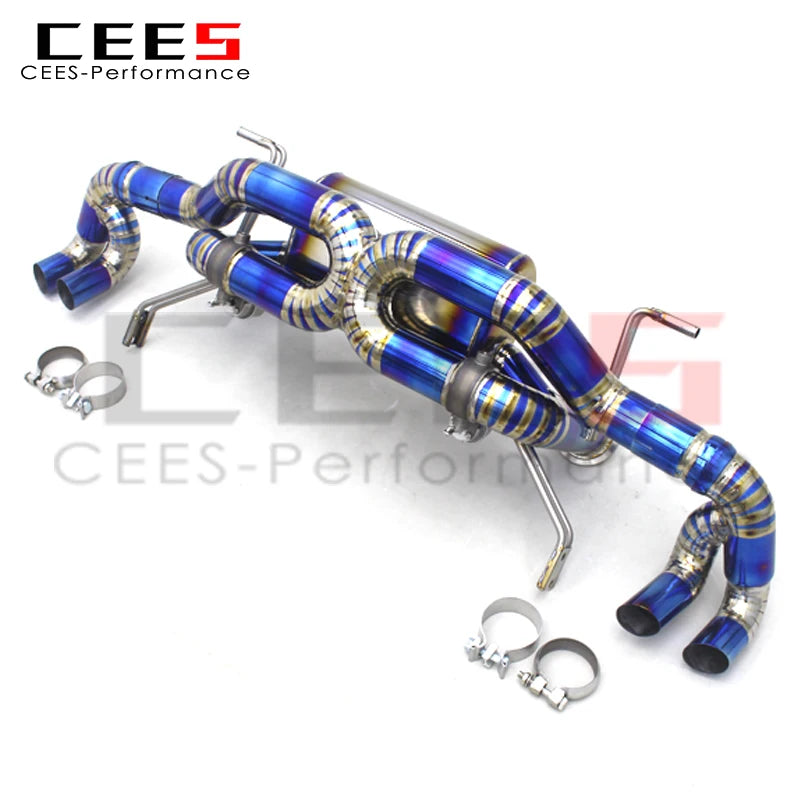 CEES Catback Exhaust Pipes For Lamborghini Gallardo 5.2 LP550/LP560/LP570 2008-2016 Titanium Exhaust Pipe Escape Exhaust System