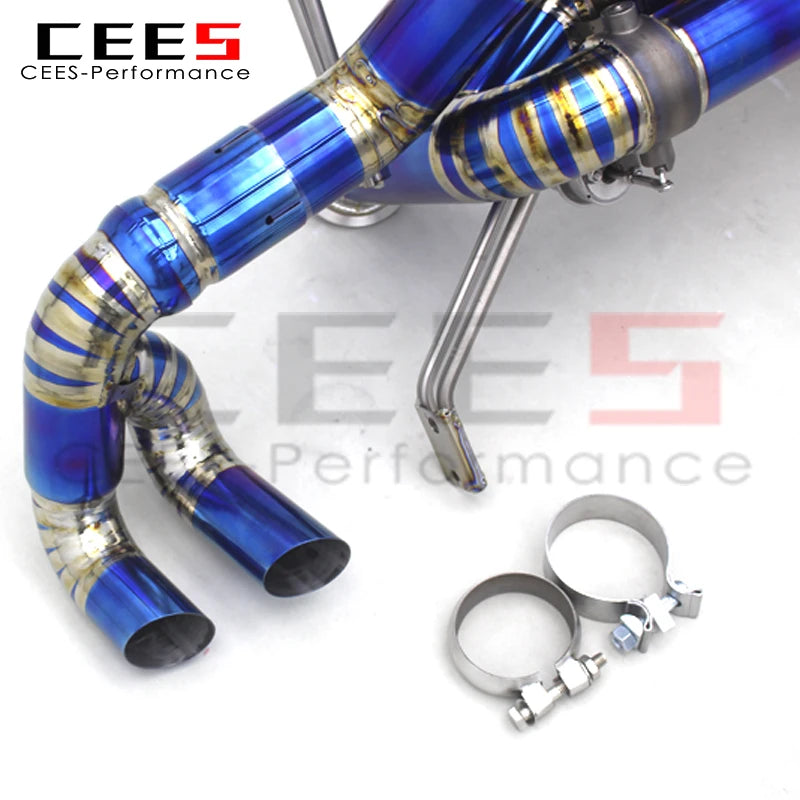 CEES Catback Exhaust Pipes For Lamborghini Gallardo 5.2 LP550/LP560/LP570 2008-2016 Titanium Exhaust Pipe Escape Exhaust System