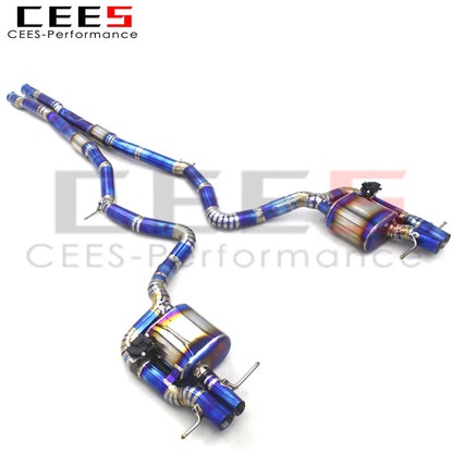 CEES Catback Exhaust Pipes For Mercedes-Benz S500 S550 W222 4.7T 5.5T 2014-2019 Exhaust SystemTitanium Exhaust Pipe