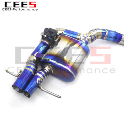 CEES Catback Exhaust Pipes For Mercedes-Benz S500 S550 W222 4.7T 5.5T 2014-2019 Exhaust SystemTitanium Exhaust Pipe