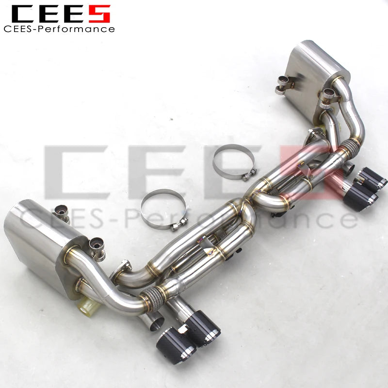 CEES Catback Exhaust Pipes For PORSCHE 911 991/991.1 3.4 3.8 Carrera 2011+ Stainless Steel Exhaust System Exhaust Pipe