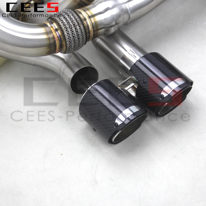 CEES Catback Exhaust Pipes For PORSCHE 911 991/991.1 3.4 3.8 Carrera 2011+ Stainless Steel Exhaust System Exhaust Pipe