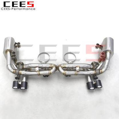 CEES Catback Exhaust Pipes For PORSCHE 911 991/991.1 3.4 3.8 Carrera 2011+ Stainless Steel Exhaust System Exhaust Pipe