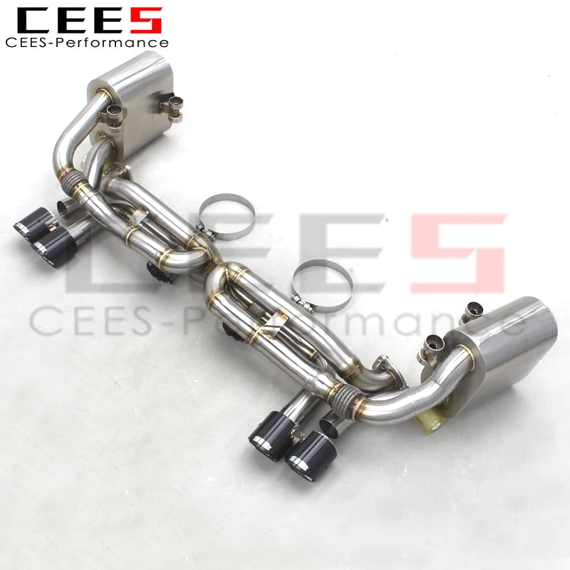 CEES Catback Exhaust Pipes For PORSCHE 911 991/991.1 3.4 3.8 Carrera 2011+ Stainless Steel Exhaust System Exhaust Pipe