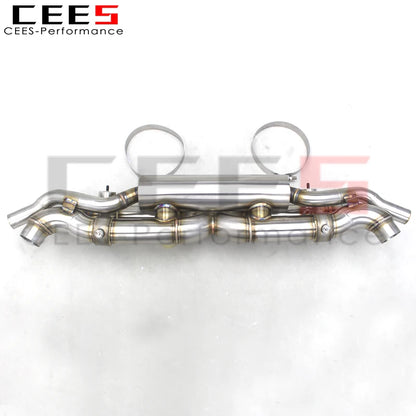 CEES Catback Exhaust Pipes For Porsche 911 991/991.1/991.2 Turbo 3.8T Car Exhaust System Escape Stainless Steel Exhaust Pipe