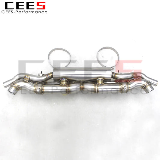 CEES Catback Exhaust Pipes For Porsche 911 991/991.1/991.2 Turbo 3.8T Car Exhaust System Escape Stainless Steel Exhaust Pipe