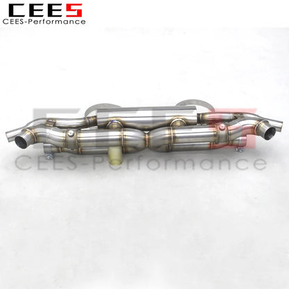 CEES Catback Exhaust Pipes For Porsche 911 991/991.1/991.2 Turbo 3.8T Car Exhaust System Escape Stainless Steel Exhaust Pipe