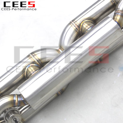 CEES Catback Exhaust Pipes For Porsche 911 991/991.1/991.2 Turbo 3.8T Car Exhaust System Escape Stainless Steel Exhaust Pipe