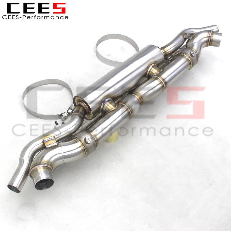 CEES Catback Exhaust Pipes For Porsche 911 991/991.1/991.2 Turbo 3.8T Car Exhaust System Escape Stainless Steel Exhaust Pipe