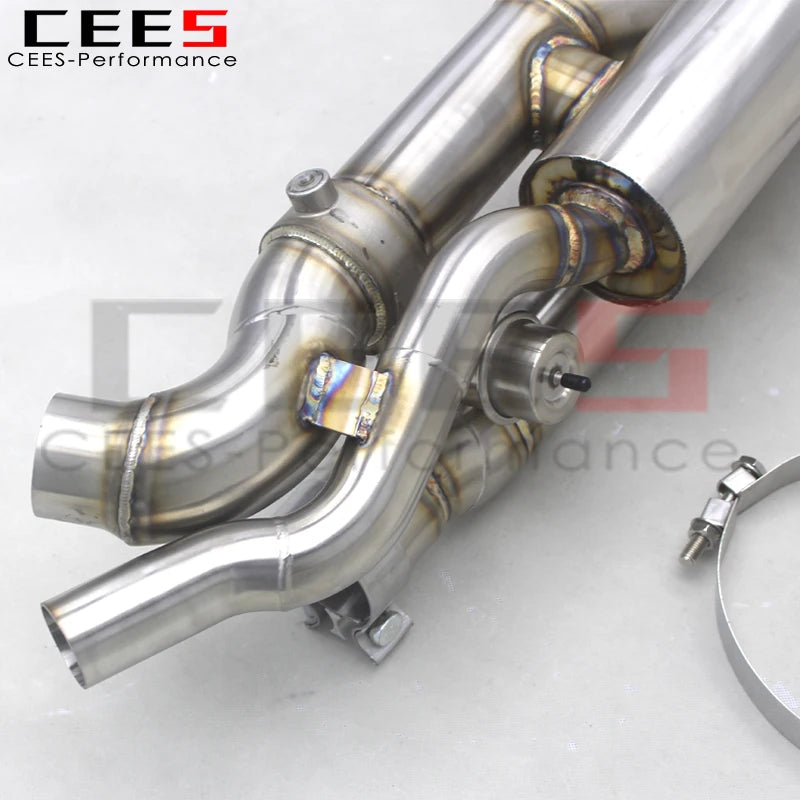 CEES Catback Exhaust Pipes For Porsche 911 991/991.1/991.2 Turbo 3.8T Car Exhaust System Escape Stainless Steel Exhaust Pipe