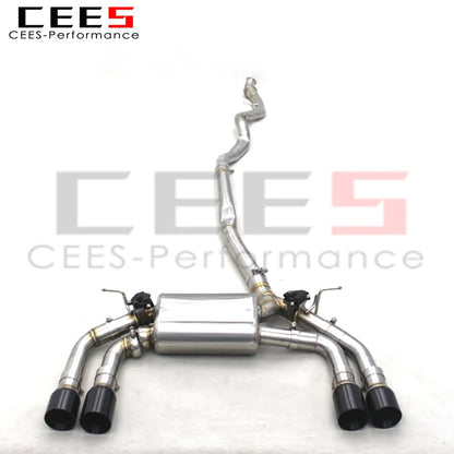 CEES Catback Exhaust System Escape For BMW M2 F87 3.0T 2014-2018  Exhaust Pipe Muffler 304 Stainless Steel Pipes