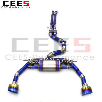 CEES Catback Exhaust System For Audi RS3/TTRS 2.5T 2016-2023 Racing Car Titanium alloy Valvetronic Exhaust Pipe Muffler