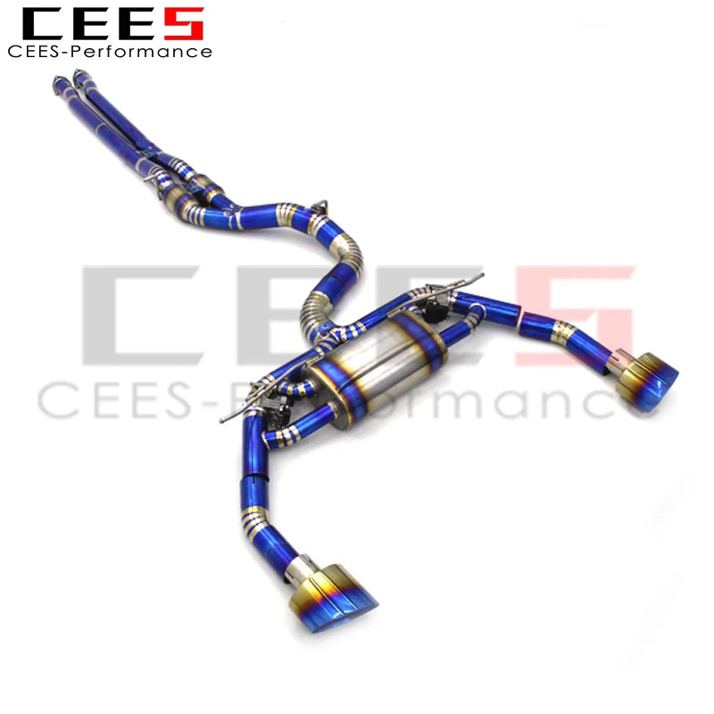 CEES Catback Exhaust System For Audi RS3/TTRS 2.5T 2016-2023 Racing Car Titanium alloy Valvetronic Exhaust Pipe Muffler