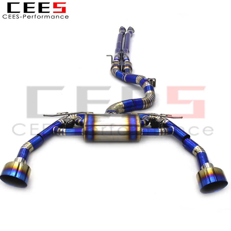 CEES Catback Exhaust System For Audi RS3/TTRS 2.5T 2016-2023 Racing Car Titanium alloy Valvetronic Exhaust Pipe Muffler