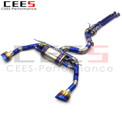 CEES Catback Exhaust System For Audi RS3/TTRS 2.5T 2016-2023 Racing Car Titanium alloy Valvetronic Exhaust Pipe Muffler