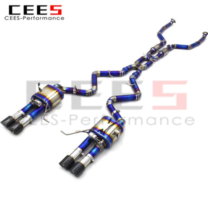 CEES Catback Exhaust System For BMW M3 E90/E92/E93 4.0L 2008-2013 Titanium Exhaust Pipe Muffler Exhaust valve control