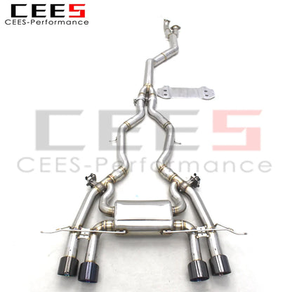 CEES Catback Exhaust System For BMW M3 G80 G82 G83 3.0T 2020-2025 Stainless Steel Exhaust Pipe Muffler Exhaust valve control