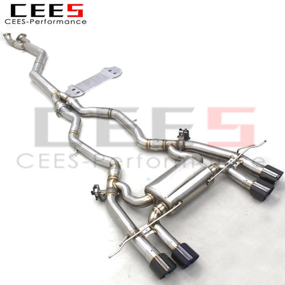 CEES Catback Exhaust System For BMW M3 G80 G82 G83 3.0T 2020-2025 Stainless Steel Exhaust Pipe Muffler Exhaust valve control