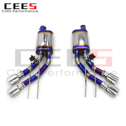 CEES Catback Exhaust System For Mercedes-Benz G63 AMG 2013-2019 Titanium Escape Exhaust Pipe Muffler