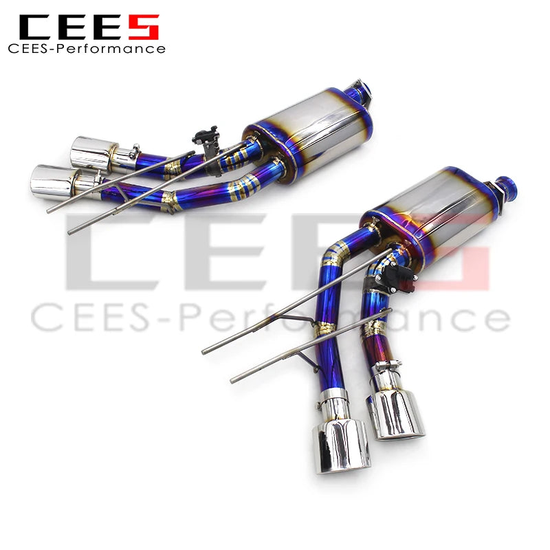 CEES Catback Exhaust System For Mercedes-Benz G63 AMG 2013-2019 Titanium Escape Exhaust Pipe Muffler