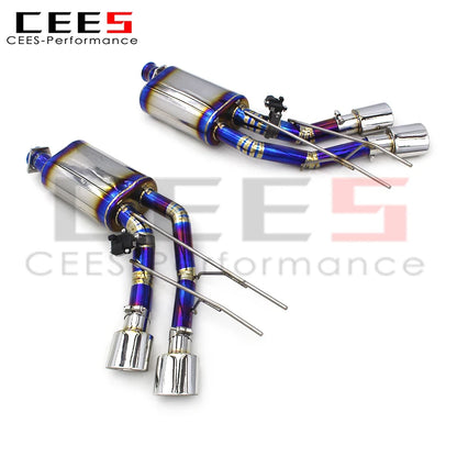 CEES Catback Exhaust System For Mercedes-Benz G63 AMG 2013-2019 Titanium Escape Exhaust Pipe Muffler