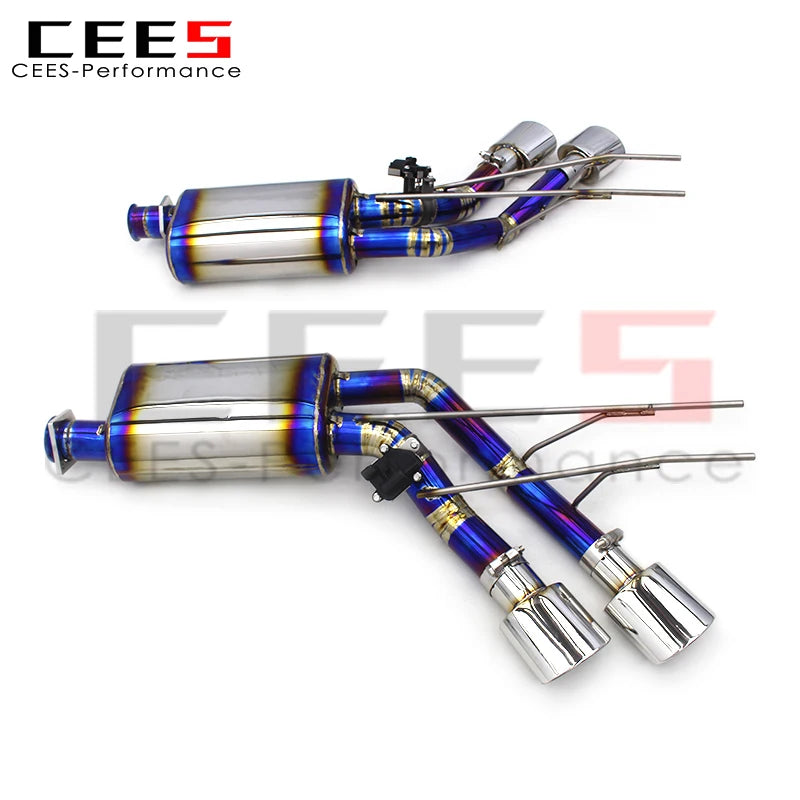 CEES Catback Exhaust System For Mercedes-Benz G63 AMG 2013-2019 Titanium Escape Exhaust Pipe Muffler