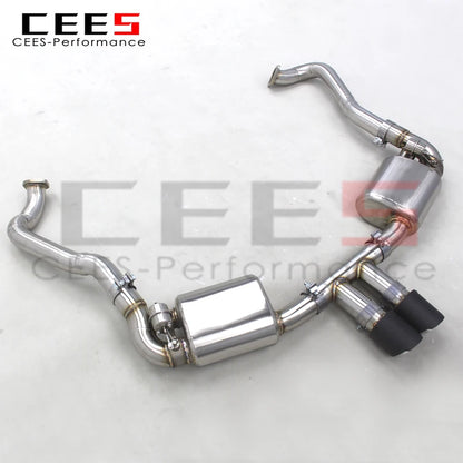 CEES  Catback Exhaust System For Porsche 981 Boxster/Cayman 2.7 3.4 2012-2015 Exhaust Pipe with Muffler Valve Car Accessories