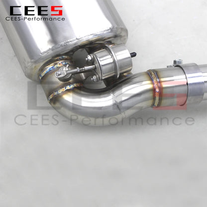 CEES  Catback Exhaust System For Porsche 981 Boxster/Cayman 2.7 3.4 2012-2015 Exhaust Pipe with Muffler Valve Car Accessories