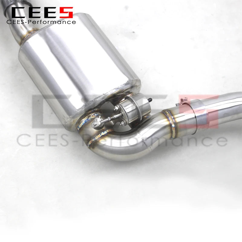 CEES  Catback Exhaust System For Porsche 981 Boxster/Cayman 2.7 3.4 2012-2015 Exhaust Pipe with Muffler Valve Car Accessories