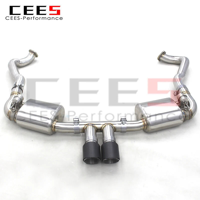 CEES  Catback Exhaust System For Porsche 981 Boxster/Cayman 2.7 3.4 2012-2015 Exhaust Pipe with Muffler Valve Car Accessories