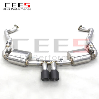 CEES  Catback Exhaust System For Porsche 981 Boxster/Cayman 2.7 3.4 2012-2015 Exhaust Pipe with Muffler Valve Car Accessories