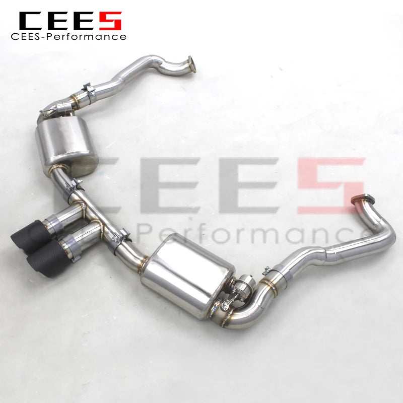 CEES  Catback Exhaust System For Porsche 981 Boxster/Cayman 2.7 3.4 2012-2015 Exhaust Pipe with Muffler Valve Car Accessories