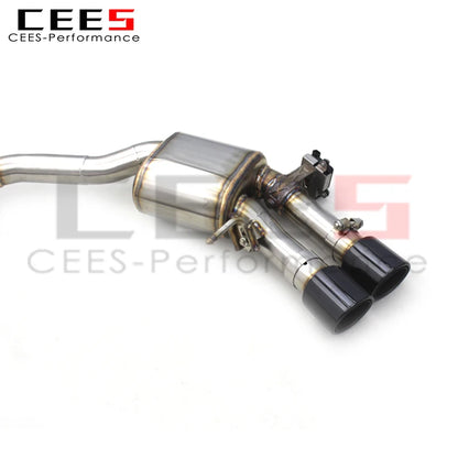 CEES Catback Exhaust System Stainless Steel Valvetronic Exhaust Pipe For Audi S4/S5 B9 3.0T 2019-2023 Exhaust Pipe Muffler