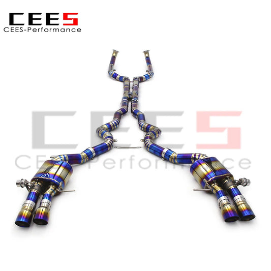 CEES Catback Exhaust System Titanium Exhaust valve control For BMW M6 F06 4.4T 2012-2016 High Performance Exhaust Pipe
