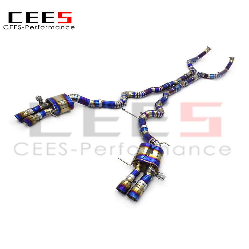 CEES Catback Exhaust System Titanium Exhaust valve control For BMW M6 F06 4.4T 2012-2016 High Performance Exhaust Pipe