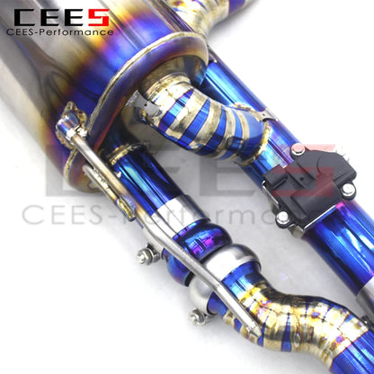 CEES Catback With Electronic valve For Audi RS Q8/RSQ8/Q8 2019-2023 Titanium Exhaust Pipe Muffler Car Exhaust System Front Pipe