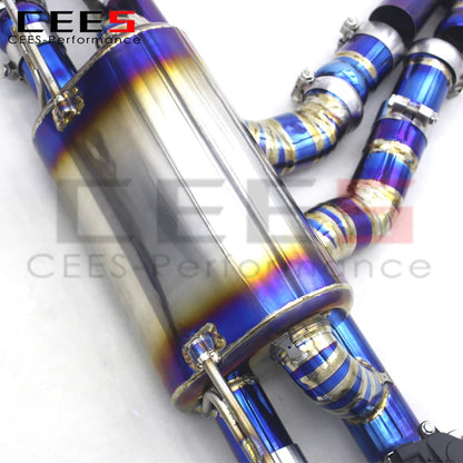 CEES Catback With Electronic valve For Audi RS Q8/RSQ8/Q8 2019-2023 Titanium Exhaust Pipe Muffler Car Exhaust System Front Pipe