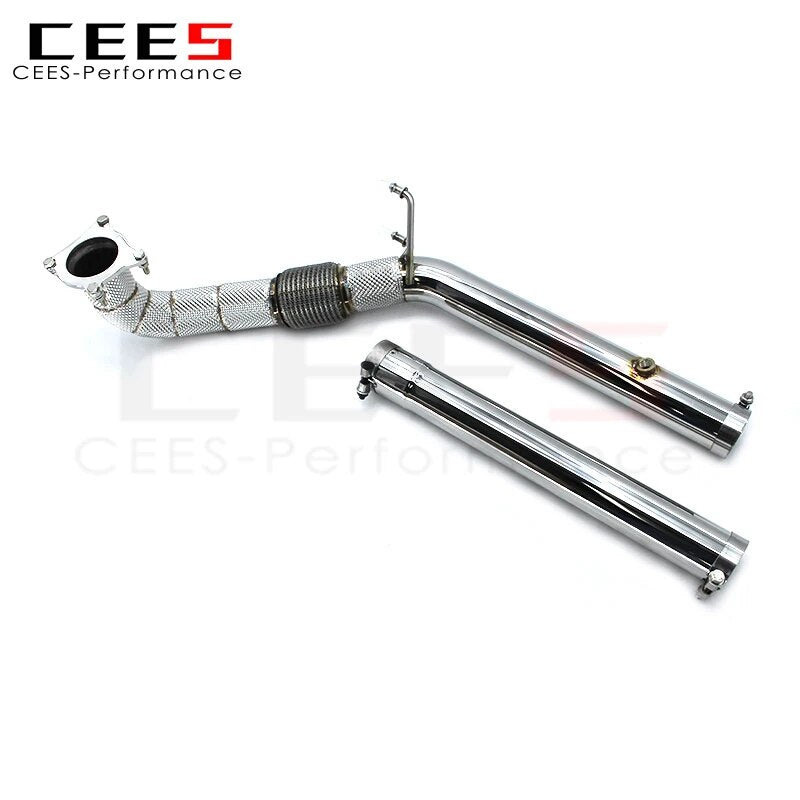 CEES Catless Exhaust Downpipe For Audi TT 8G 2.0T 2014-2016 Boska Performance 304 Stainless Steel Downpipes without catalyst