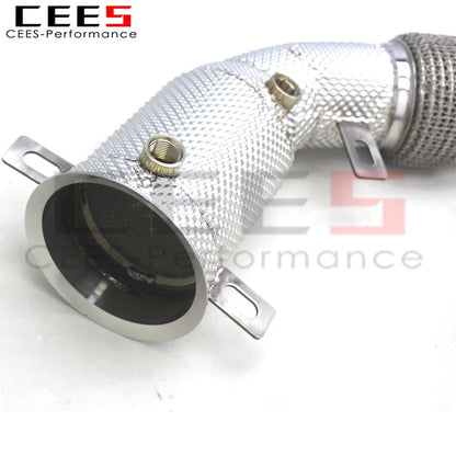 CEES Catted Exhaust Downpipe For Mclaren 570/570S/570GT 2015-2018 Stainless Steel Downpipe with catalyst Racing Exhaust System