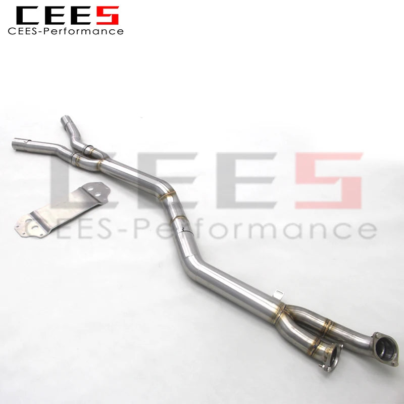 CEES Center Pipes Middle Tube for BMW 3.0t Stainless Steel Extended Bracket Mid pipes  G80 M3 G82 M4 Exhaust  Assembly 2020-2025