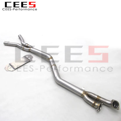 CEES Center Pipes Middle Tube for BMW 3.0t Stainless Steel Extended Bracket Mid pipes  G80 M3 G82 M4 Exhaust  Assembly 2020-2025