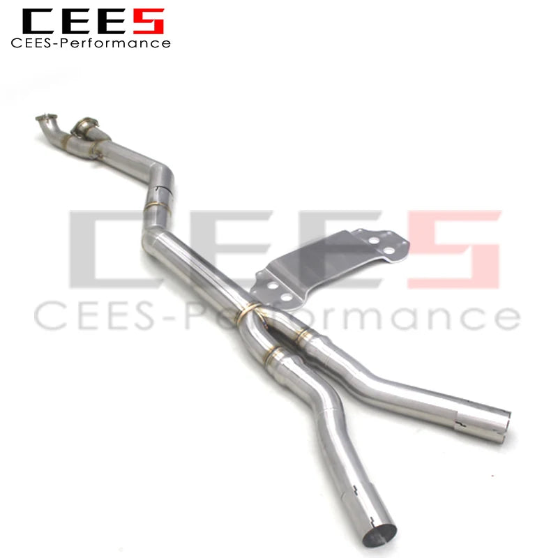 CEES Center Pipes Middle Tube for BMW 3.0t Stainless Steel Extended Bracket Mid pipes  G80 M3 G82 M4 Exhaust  Assembly 2020-2025