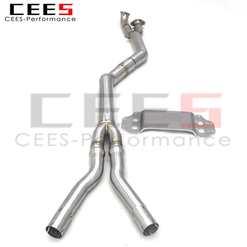 CEES Center Pipes Middle Tube for BMW 3.0t Stainless Steel Extended Bracket Mid pipes  G80 M3 G82 M4 Exhaust  Assembly 2020-2025