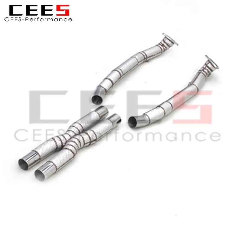 CEES Custom Exhaust Downpipe X Pipe Exhaust For Ferrari California 4.3L 2009-2014 High Performance Exhaust Pipes