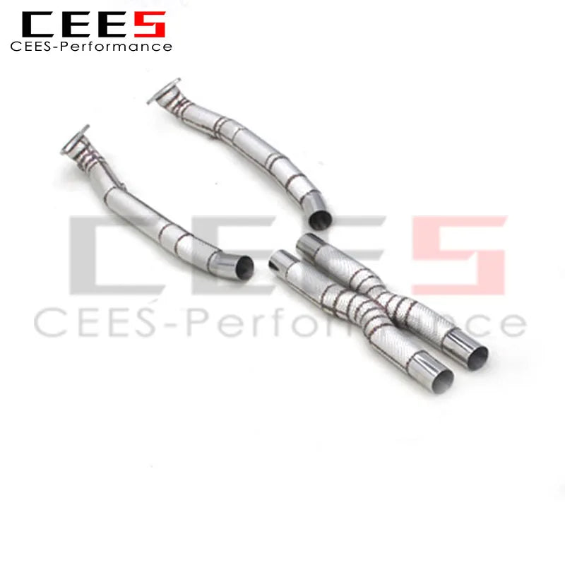 CEES Custom Exhaust Downpipe X Pipe Exhaust For Ferrari California 4.3L 2009-2014 High Performance Exhaust Pipes