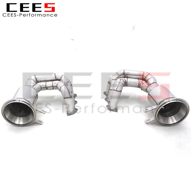 CEES Custom Exhaust manifold For Porsche 911 992 GT3 4.0 2017-2023 Stainless Downpipe Exhaust Pipe escape system