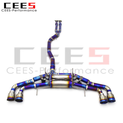 CEES Custom Titanium  Exhaust For Nissan GTR GT-R V6 3.8 2008+  Exhaust Valve Control  Muffler System